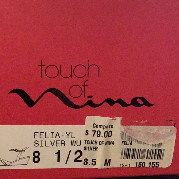 Glittery Silver Wedges - Picture 7 of 7